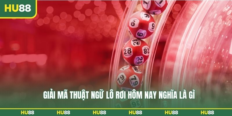 Giải mã thuật ngữ lô rơi hôm nay nghĩa là gì