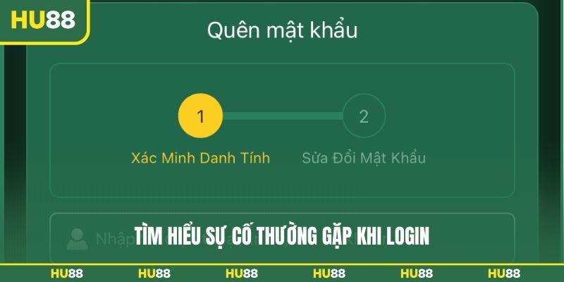 Tìm hiểu sự cố thường gặp khi login